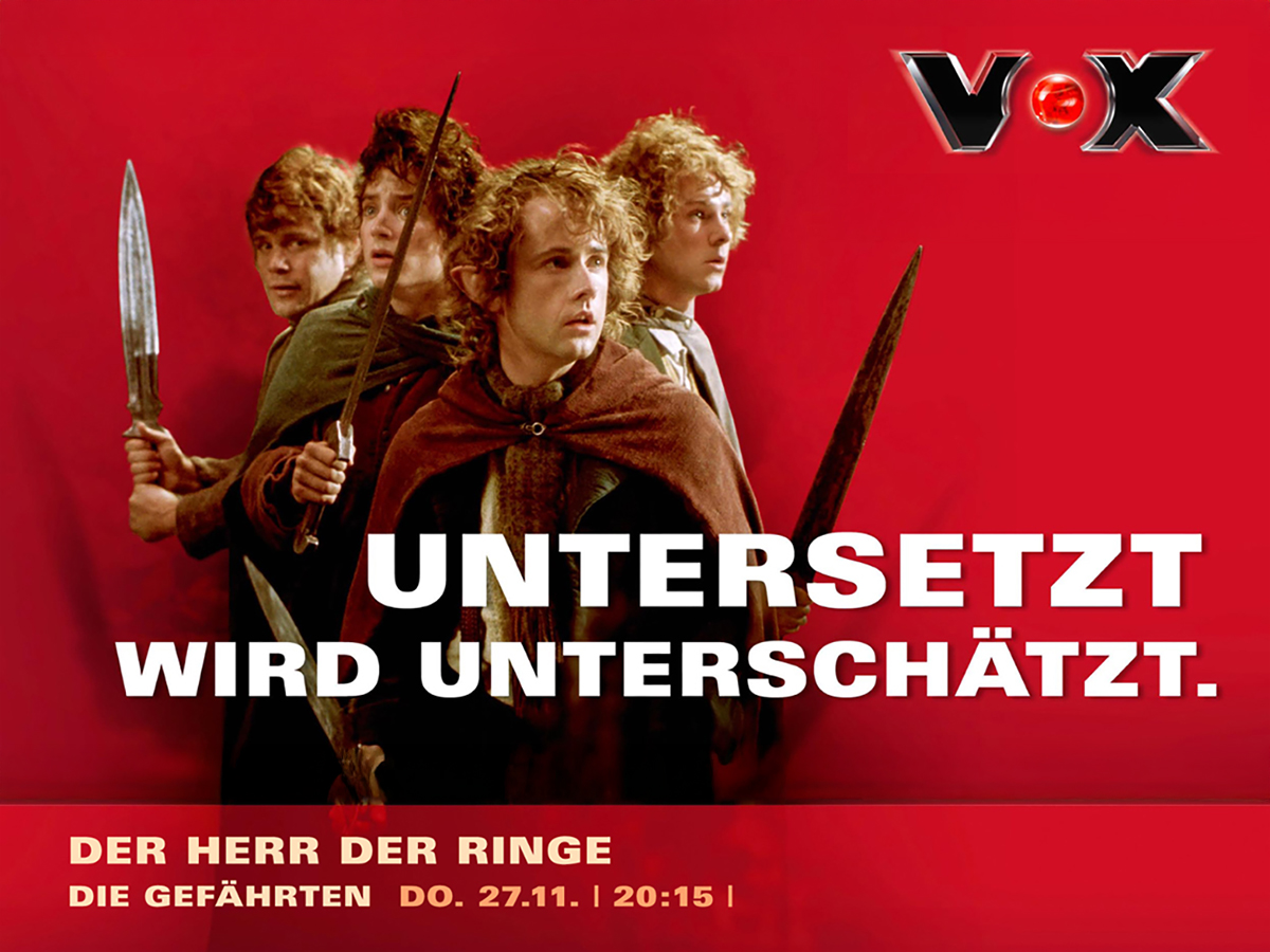 VOX - Format-Werbung | Text Design Matthias Ammon
